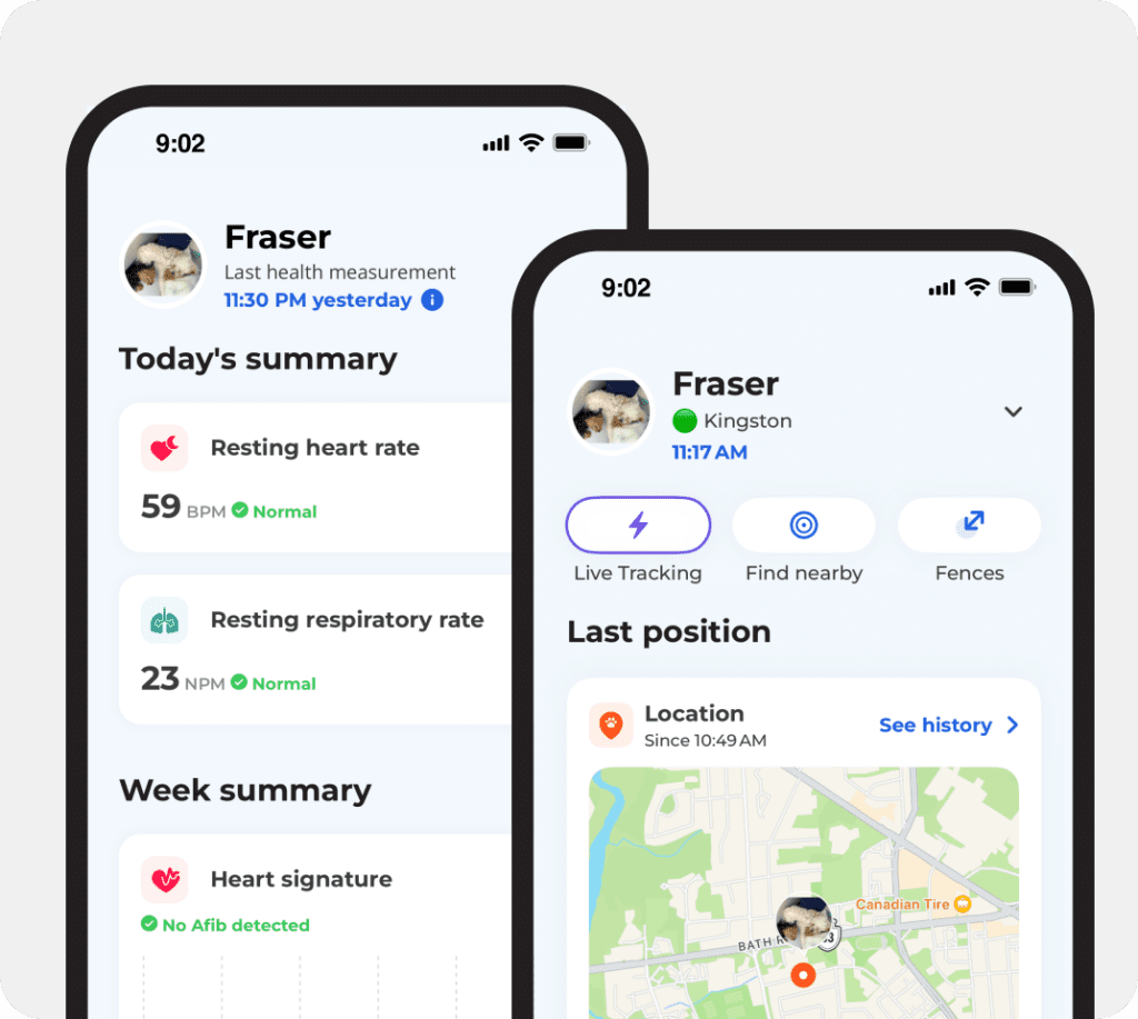 Pet Tracker Screens